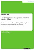 Analysing project management practices in OFC laying (eBook, PDF)