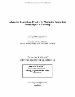 Advancing Concepts and Models for Measuring Innovation - National Academies of Sciences Engineering and Medicine; Division of Behavioral and Social Sciences and Education; Committee On National Statistics