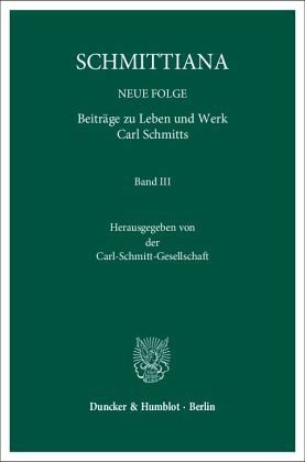 Schmittiana, Neue Folge