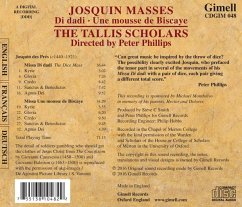 Missa Di Dadi/Missa Une Mousse De Biscaye - Phillips,Peter/The Tallis Scholars