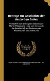 Beiträge zur Geschichte der deutschen Juden