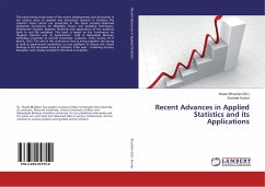 Recent Advances in Applied Statistics and its Applications