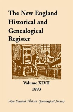 Cover The New England Historical and Genealogical Register, Volume 47, 1893