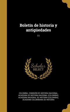 Cover Boletín de historia y antigüedades; 11