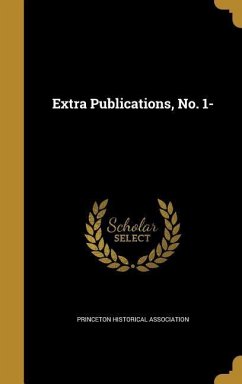 Extra Publications, No. 1- Cover Extra Publications, No. 1-