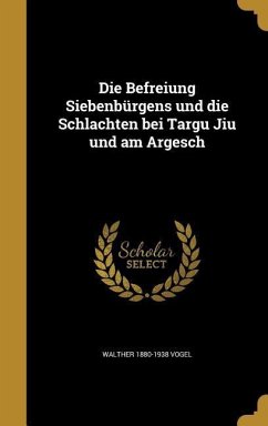 Die Befreiung Siebenbürgens und die Schlachten bei Targu Jiu und am Argesch - Vogel, Walther