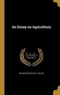 Cover An Essay on Agriculture;