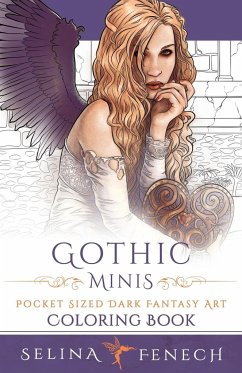 Gothic Minis - Pocket Sized Dark Fantasy Art Coloring Book - Fenech, Selina