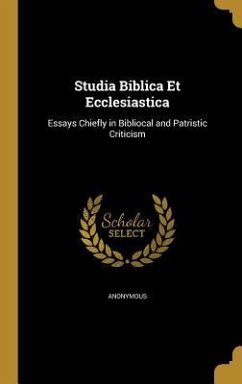 Studia Biblica Et Ecclesiastica