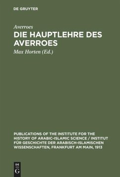 Die Hauptlehre des Averroes - Averroes