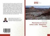 Ressources en eau en milieu aride : Medenine - Tunisie