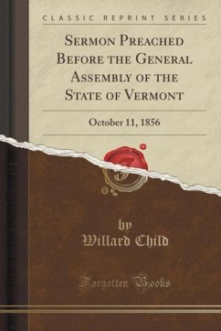 Sermon Preached Before the General Assembly of the State of Vermont