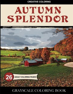 Autumn Splendor Grayscale Coloring Book - Creative Coloring