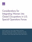 Considerations for Integrating Women Into Closed Occupations in U.S. Special Operations Forces