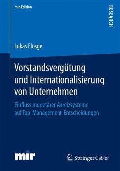 Vorstandsvergütung und Internationalisierung von Unternehmen - Elosge, Dr. Lukas