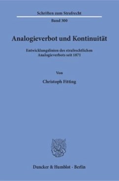 Analogieverbot und Kontinuität - Fitting, Christoph