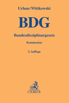 Bundesdisziplinargesetz - Urban, Richard;Wittkowski, Bernd