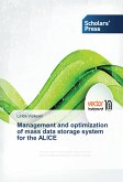 Management and optimization of mass data storage system for the ALICE