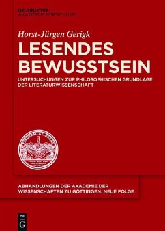 Lesendes Bewusstsein (eBook, ePUB) - Gerigk, Horst-Jürgen