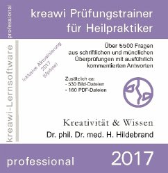 kreawi-Prüfungstrainer professional für Heilpraktiker 2017, 1 CD-ROM