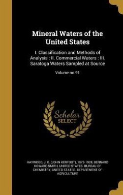 Mineral Waters of the United States - Smith, Bernard Howard