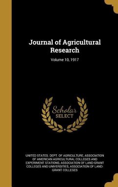 Journal of Agricultural Research; Volume 10, 1917