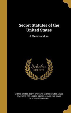 Cover Secret Statutes of the United States