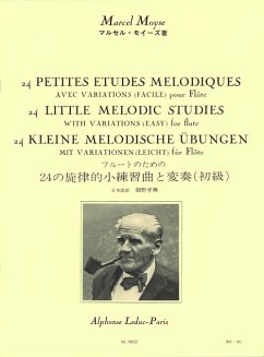 Cover 24 petites études mélodiques avec variations pour flűte