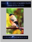 Beautiful Red Bird In Rainbow Colors Cross Stitch Pattern (eBook, ePUB)
