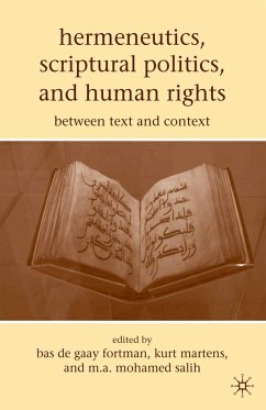 Hermeneutics, Scriptural Politics, and Human Rights (eBook, PDF)