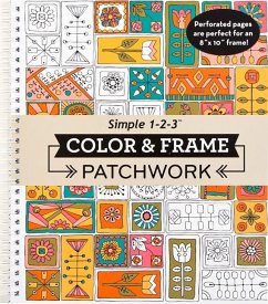 Color & Frame - Patchwork (Adult Coloring Book) - New Seasons; Publications International Ltd