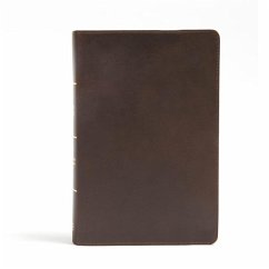 CSB Giant Print Reference Bible, Brown Genuine Leather - Csb Bibles By Holman