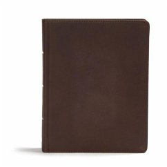 CSB Study Bible, Brown Genuine Leather - Csb Bibles By Holman