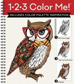 1-2-3 Color Me! (Adult Coloring Book with a Variety of Images - Owl Cover) - New Seasons; Publications International Ltd