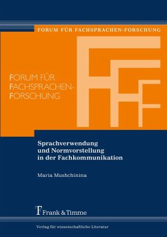 Cover Sprachverwendung und Normvorstellung in der Fachkommunikation