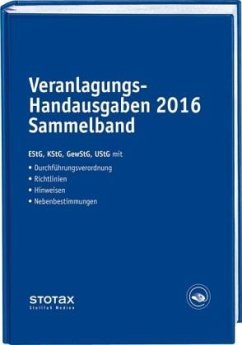 Cover Veranlagungs-Handausgaben 2016 Sammelband
