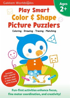Play Smart Color & Shape Picture Puzzlers Age 2+: Preschool Activity Workbook with Stickers for Toddlers Ages 2, 3, 4: Learn Using Favorite Themes: Co - Gakken Early Childhood Experts