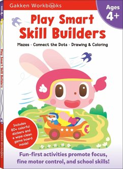Play Smart Skill Builders Age 4+: Pre-K Activity Workbook with Stickers for Toddlers Ages 4, 5, 6: Build Focus and Pen-Control Skills: Tracing, Mazes, - Gakken Early Childhood Experts
