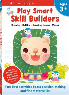 Play Smart Skill Builders Age 3+: Preschool Activity Workbook with Stickers for Toddlers Ages 3, 4, 5: Build Focus and Pen-Control Skills: Tracing, Ma - Gakken Early Childhood Experts