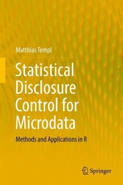 Statistical Disclosure Control for Microdata - Templ, Matthias