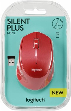 Logitech M330 Silent Plus rot