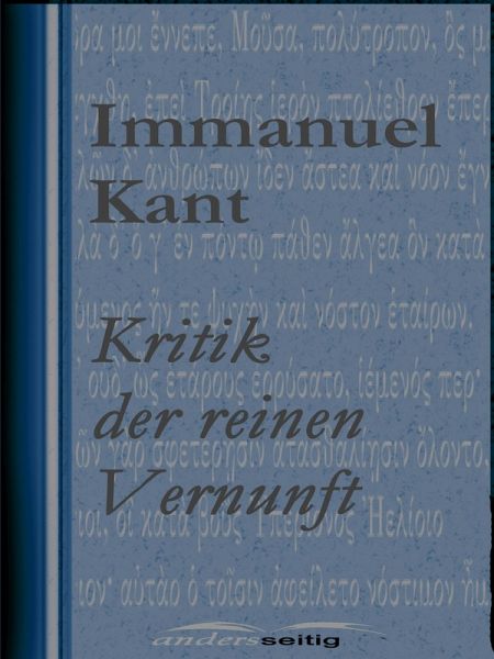 Kritik der reinen Vernunft (eBook, ePUB)