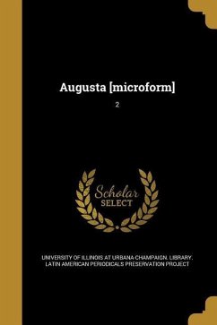 Cover Augusta [microform]; 2