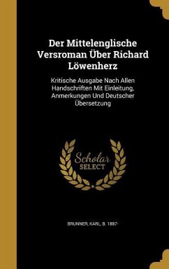 Der Mittelenglische Versroman Über Richard Löwenherz