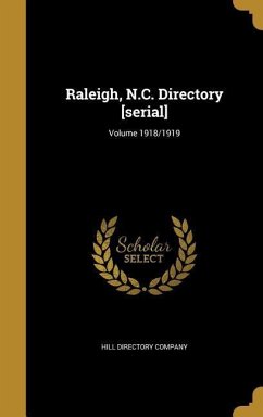 Cover Raleigh, N.C. Directory [serial]; Volume 1918/1919
