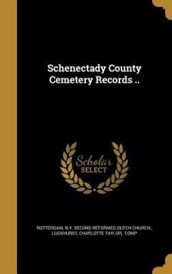 Cover Schenectady County Cemetery Records ..