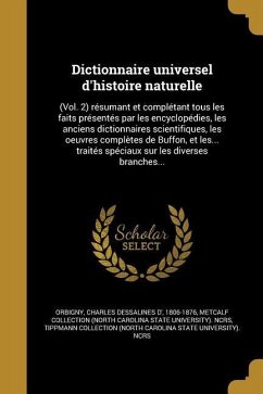 Cover Dictionnaire universel d'histoire naturelle