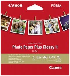 Canon PP-201 13x13 cm 20 Blatt Photo Paper Plus Glossy II 265 g