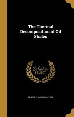 The Thermal Decomposition of Oil Shales - Lyder, Ernest Elmer