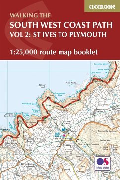 South West Coast Path Map Booklet - Vol 2: St Ives to Plymouth - Dillon, Paddy